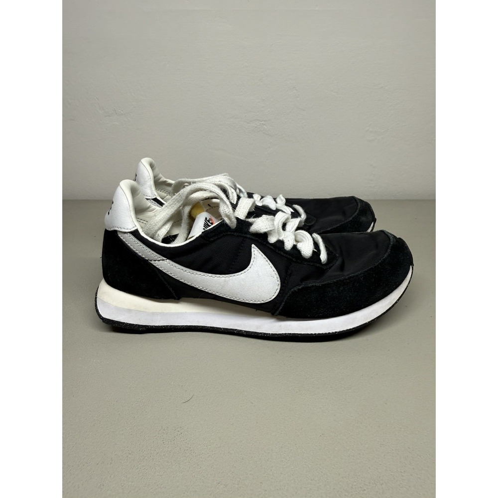 Nike Waffle Trainer 2 Boys Size 4Y Black Athletic Shoes Sneakers DC6477-001